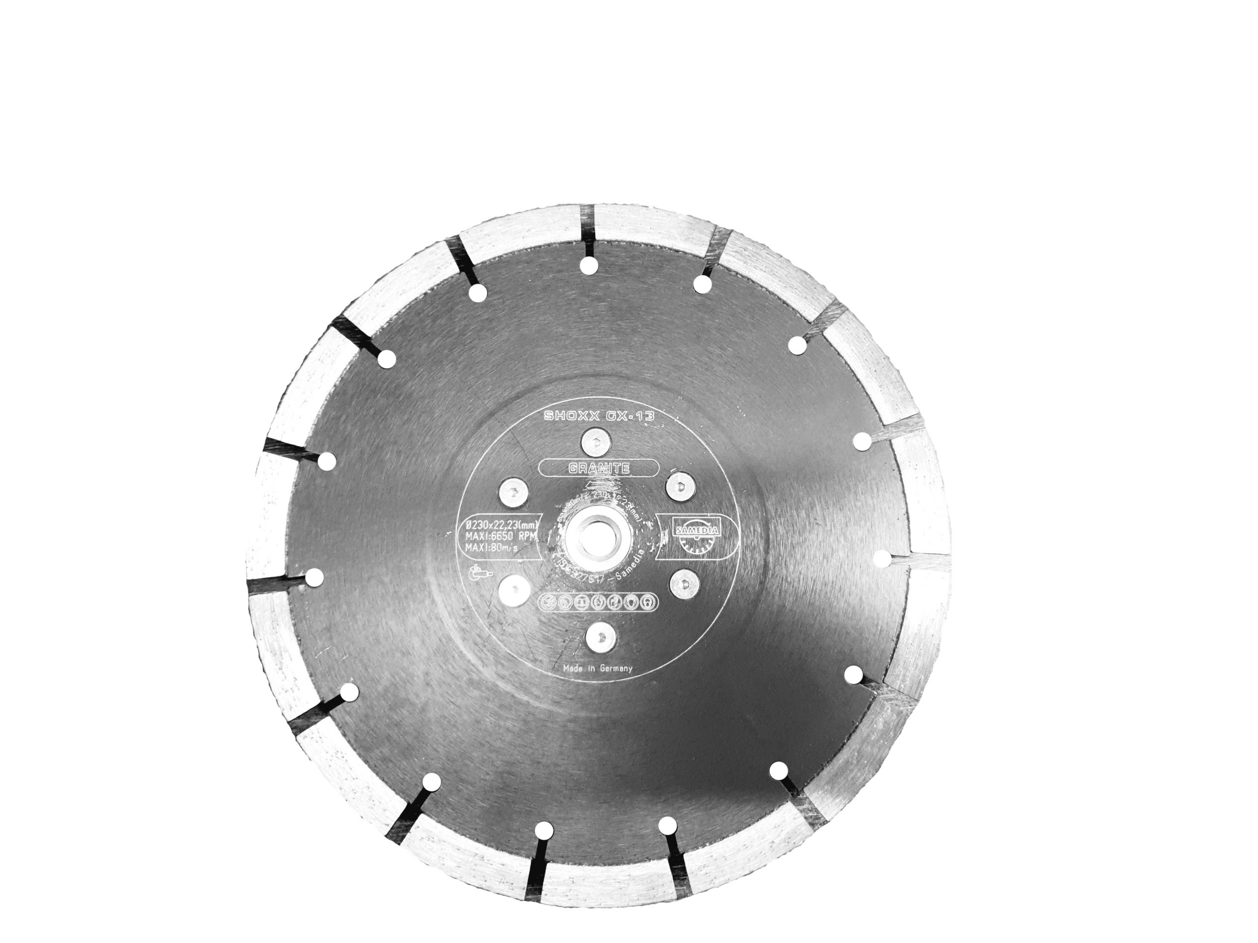 Samedia diamond cutting disc For Granite Shoxx GX 13