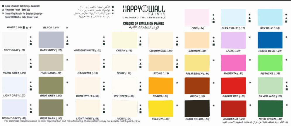 Happywall - Emulsion Paints
