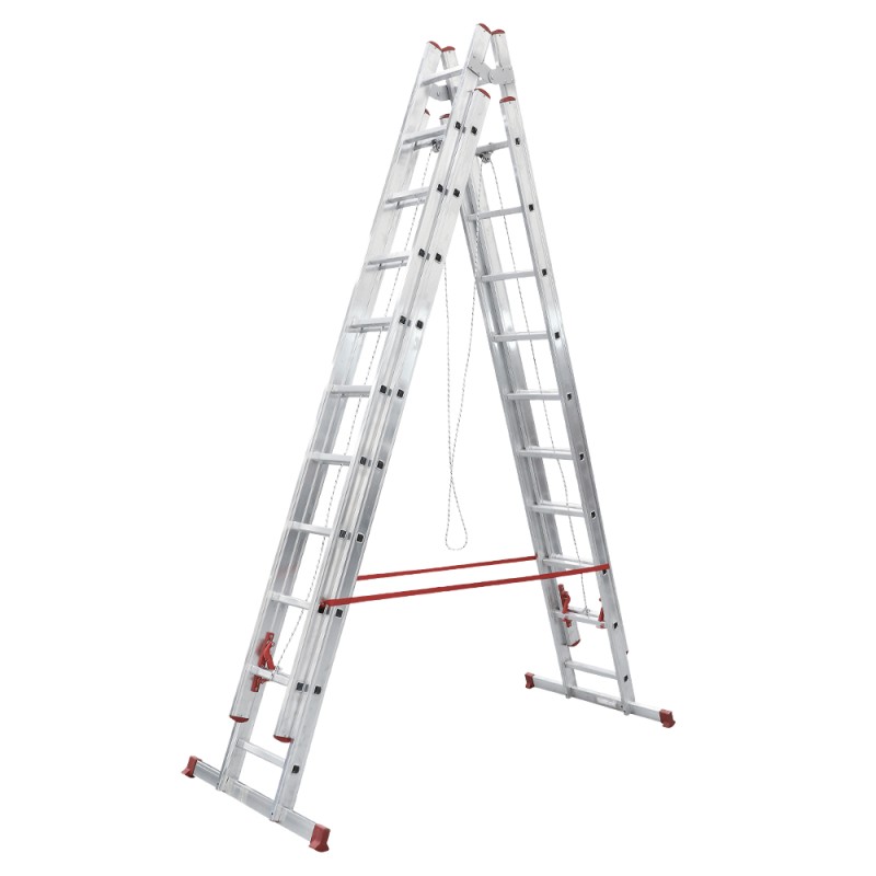 Double Sliding Aluminum Industrial Ladder